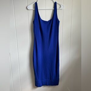 Diane Von Furstenberg Blue Jersey Mini Dress Sz 4